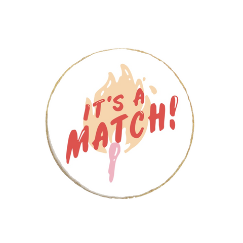 "It's a Match" Valentine's Day Custom Cookies