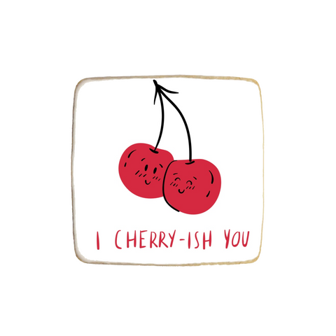"Cherry-ish You" Valentine's Day Custom Cookies