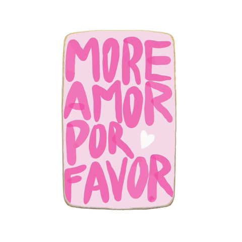 "Amor" Valentine's Day Custom Cookies