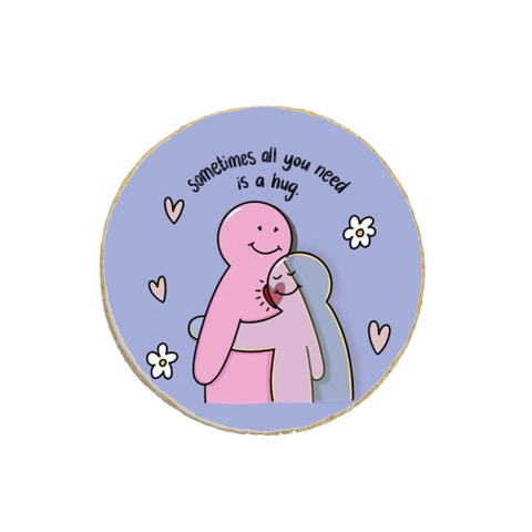 "Hug" Valentine's Day Custom Cookies