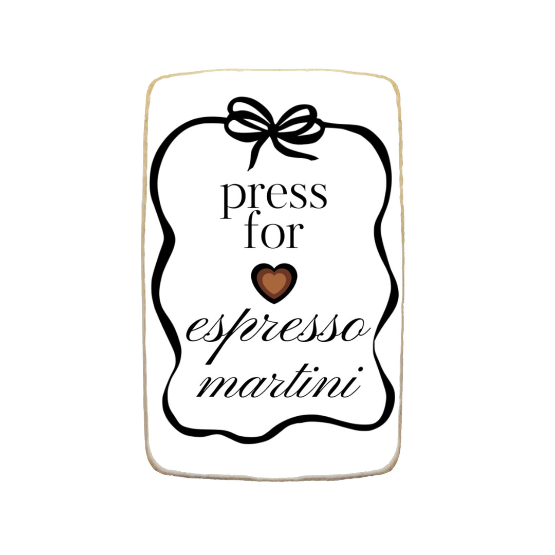 "Tini Bit Older" Espresso Martini Themed Custom Cookies - Modern Bite