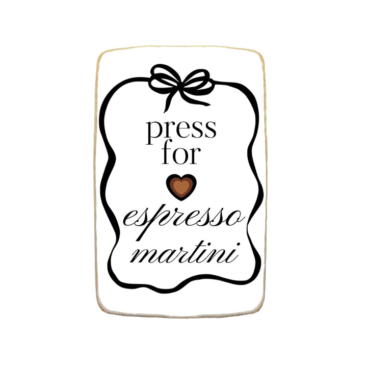 "Tini Bit Older" Espresso Martini Themed Custom Cookies - Modern Bite