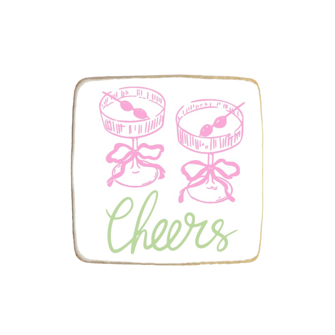 "Tini Bit Older" Martini Themed Custom Cookies - Modern Bite