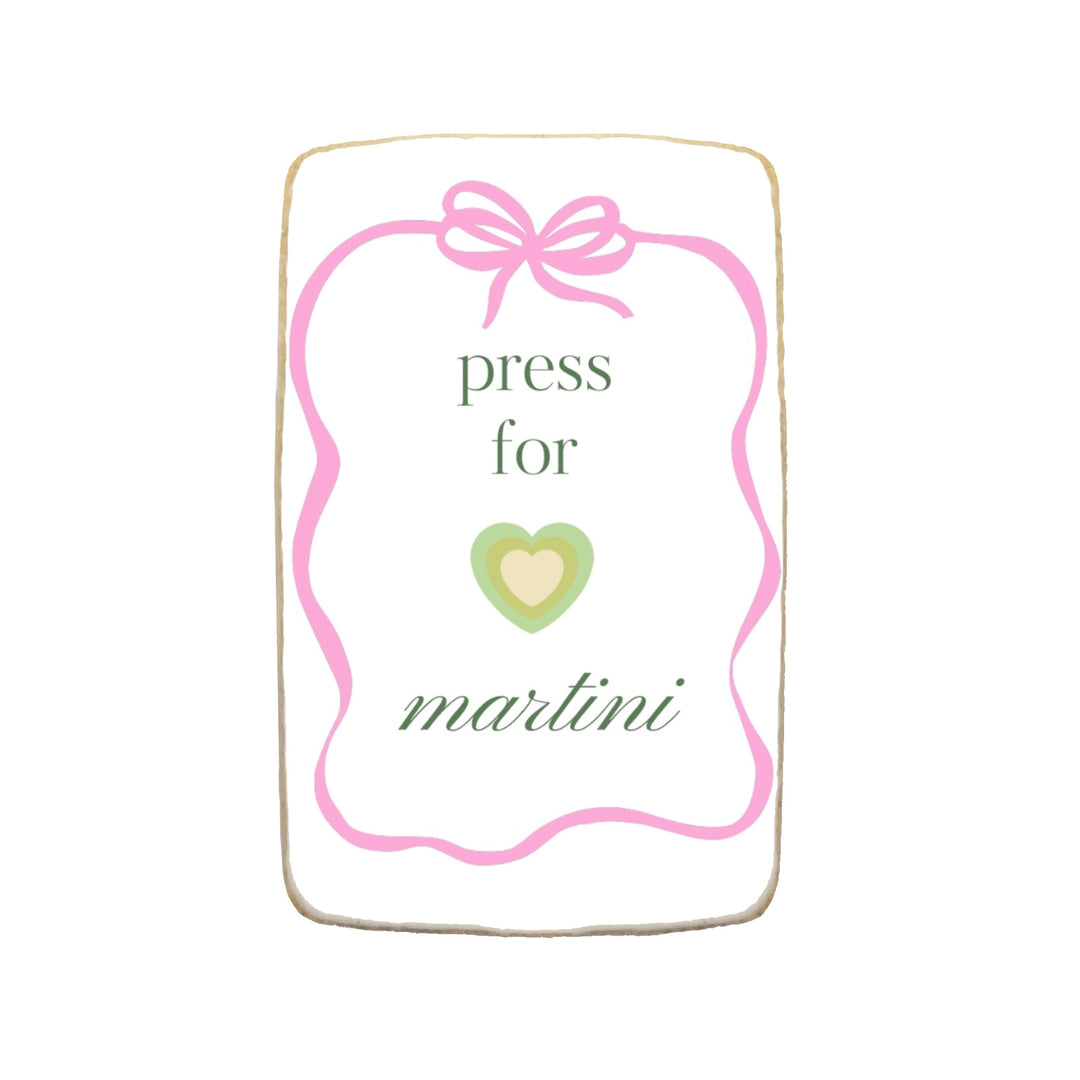 "Tini Bit Older" Martini Themed Custom Cookies - Modern Bite