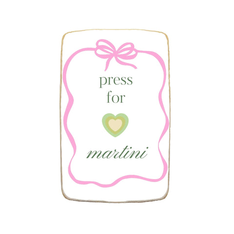 "Tini Bit Older" Martini Themed Custom Cookies