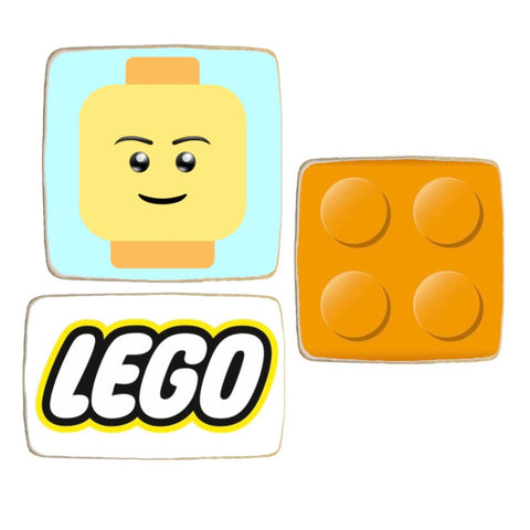 Lego Birthday Custom Cookies