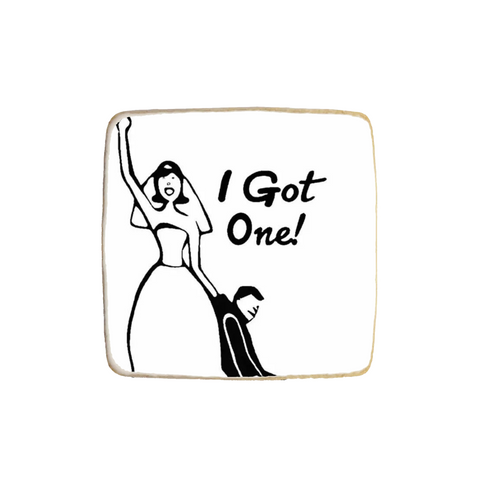 "I Got One" Funny Bridal Shower Custom Cookies