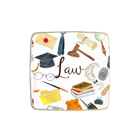 Law School Themed Graduation Custom Cookies