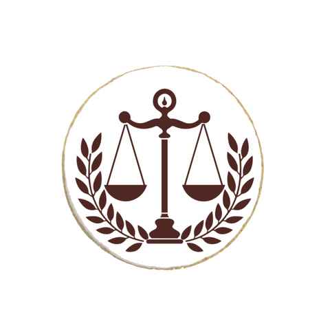 Law School Themed Graduation Custom Cookies