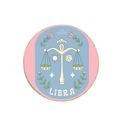 "Libra" Zodiac Themed Custom Cookies