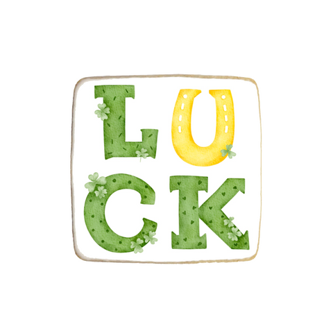 “Luck” St. Patrick’s Day Custom Cookies