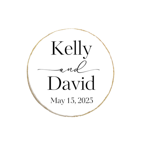 Minimalist Wedding & Engagement Custom Cookies
