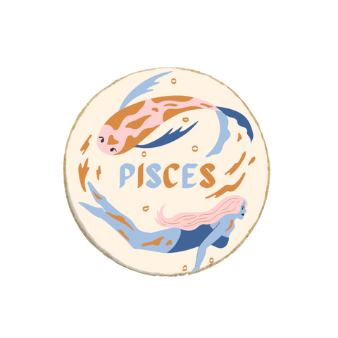 "Pisces" Zodiac Themed Custom Cookies