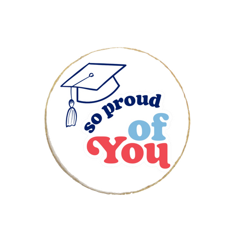 "So Proud Of You" Graduation Custom Cookies