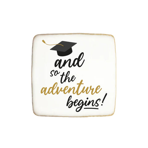 Graduation Cookies "And So the Adventure Begins!" - Modern Bite