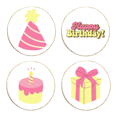 “Happy Birthday!” Cute Custom Cookies