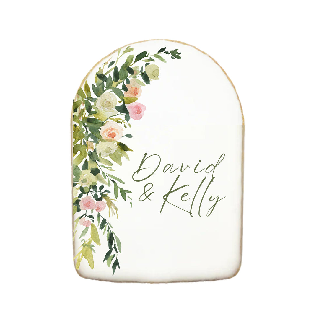 Wedding & Engagement Custom Cookies  | Add Your Text - Modern Bite