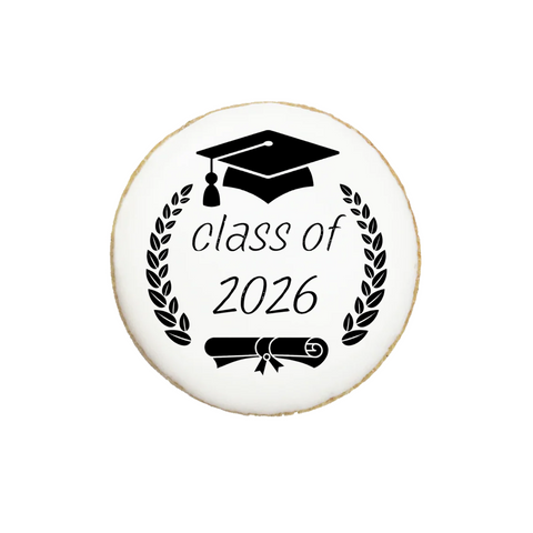 "Class of 2026" Graduation Custom Cookies