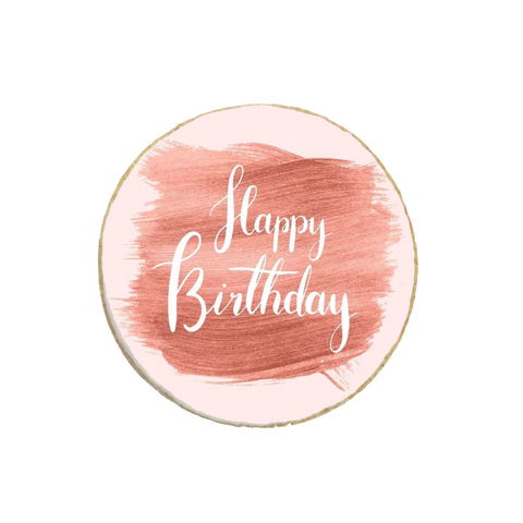 “Happy Birthday” For Her Custom Cookies