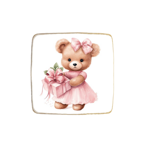“Cute Bear” Birthday Custom Cookies