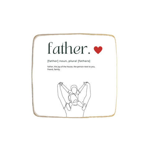 "Father Definition" Father's Day Custom Cookies