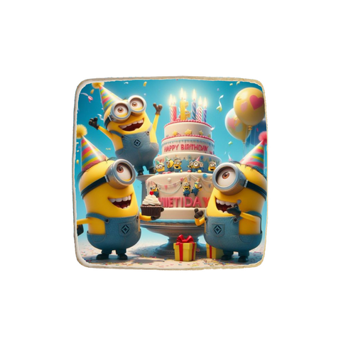 Minion Birthday Custom Cookies - Modern Bite