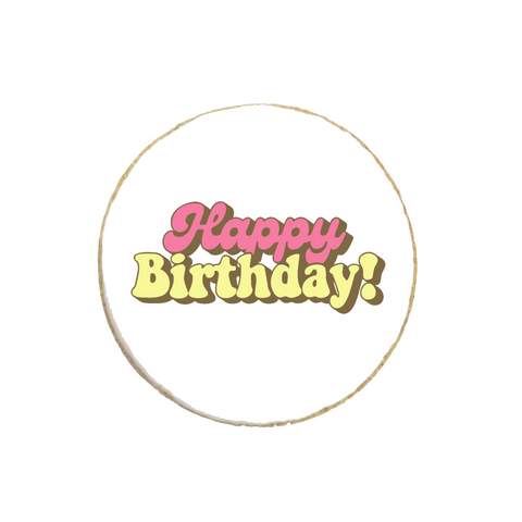 “Happy Birthday!” Cute Custom Cookies