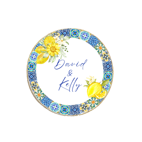 Mediterranean Lemon Tile Cookies | Add Your Text