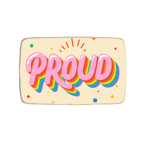 Pride Month Proud Custom Cookies - Modern Bite