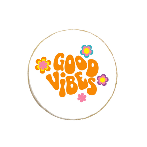 “Good Vibes” Custom Cookies