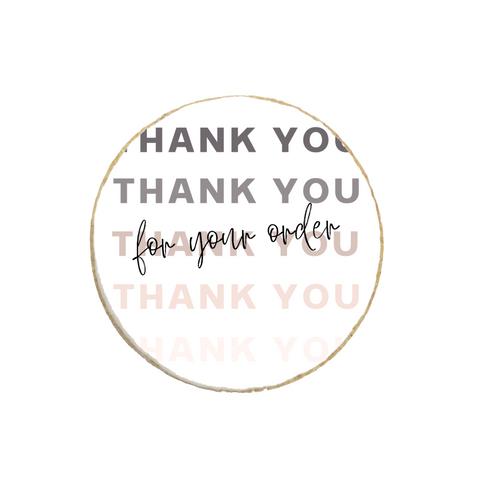 "Thank You For Your Order" Custom Appreciation Cookies