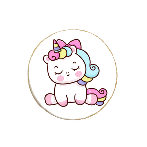 Unicorn Birthday Custom Cookies