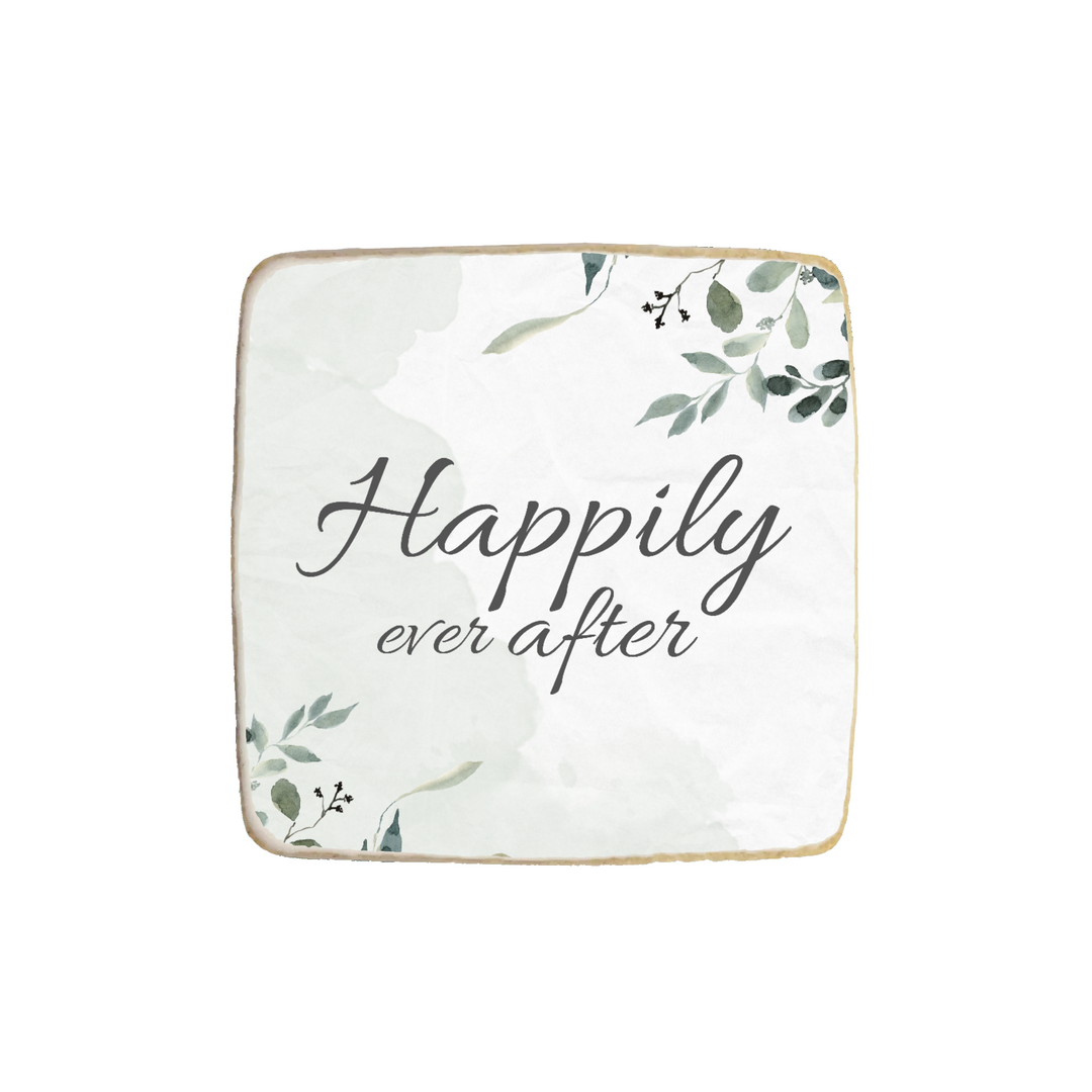 “Happily Ever After” Wedding Custom Cookies - Modern Bite