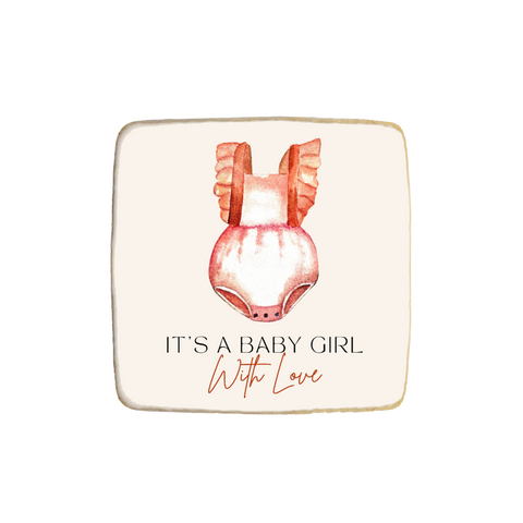 “It's a Baby Girl” Baby Shower Cookies