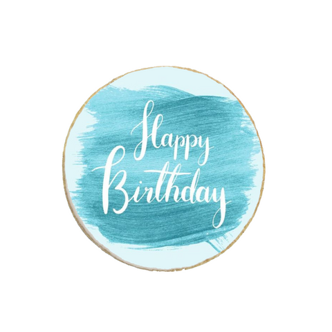 “Happy Birthday” For Him Custom Cookies