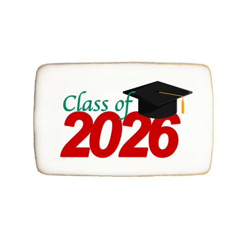 Graduation Cookies "Class of 2026" | Choose Your Color