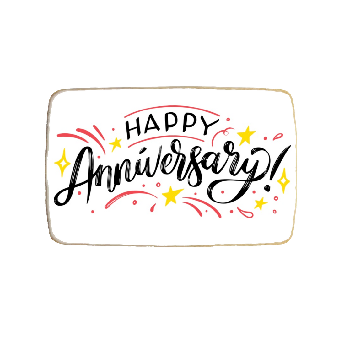 Happy Anniversary Themed Cookies - Modern Bite