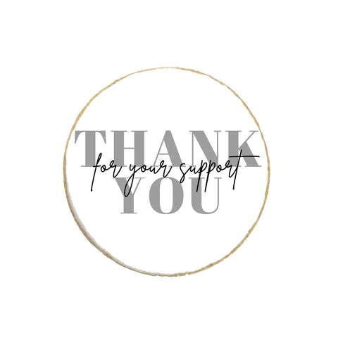 "Thank You For Your Support" Custom Appreciation Cookies