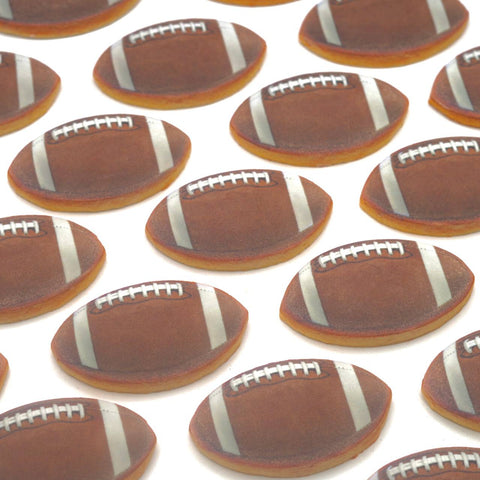 Football Shaped Custom Cookies